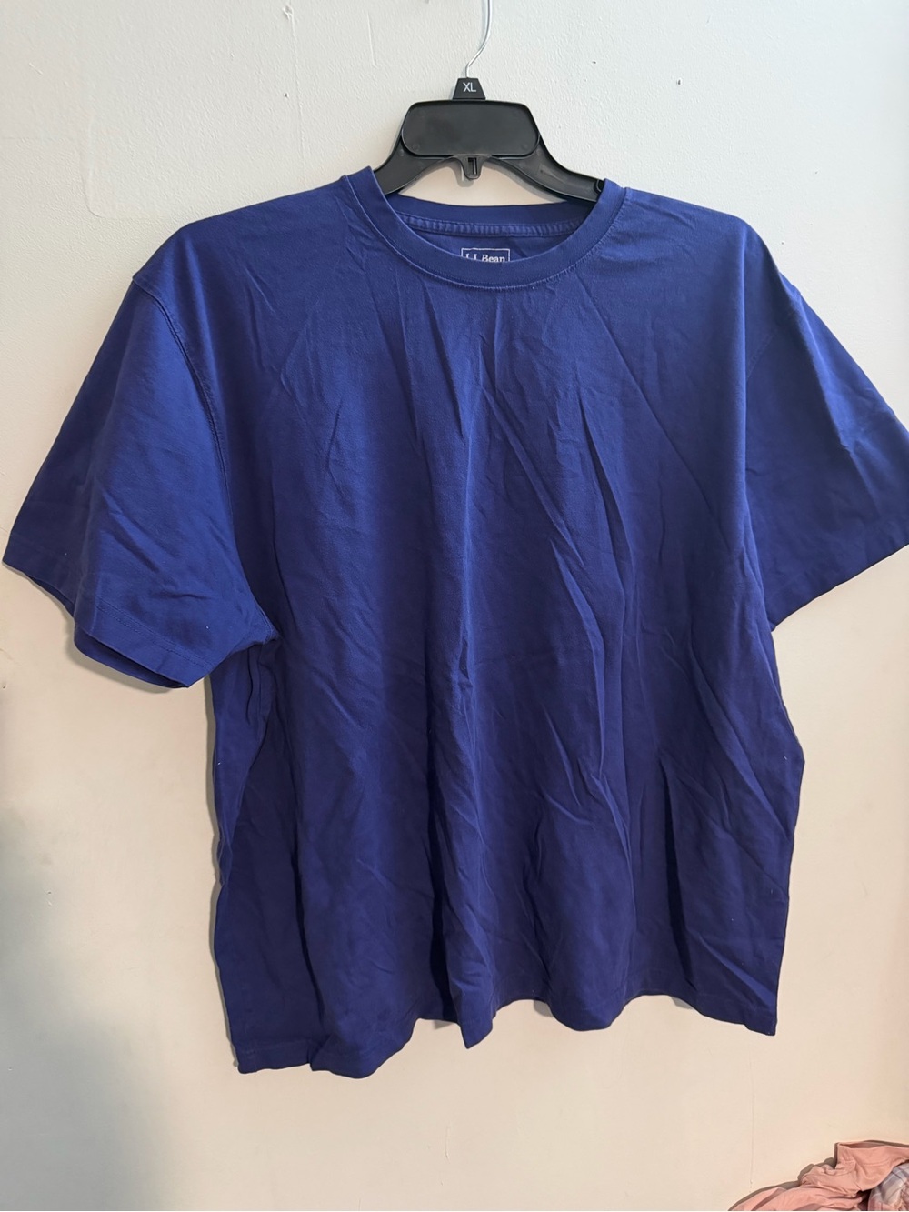LL Bean Men's Carefree Unshrinkable Tee S/S Purple XXL 224547 Traditional Fit